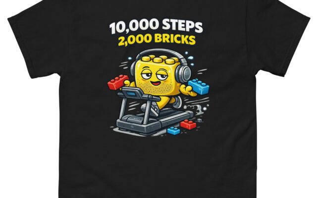 10,000 Steps 2,000 Bricks T-Shirt